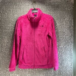 The North Face Sherpa Sweater Fleece Pink Full Zip Jacket Womens Medium